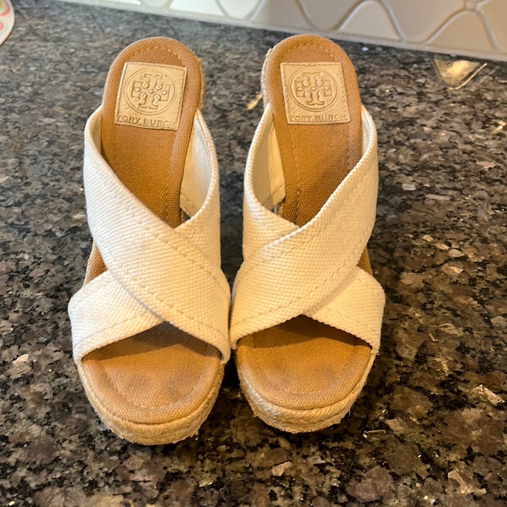 Tory Burch size 6.5 wedge sandal